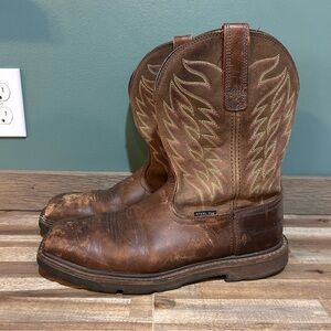 Ariat Work Steel Toe Boots Men’s 10 EE Brown Pull-On